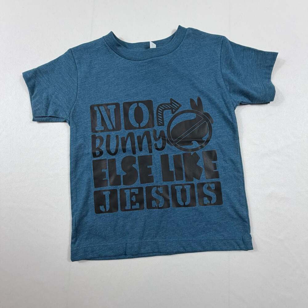 Bella+Canvas Kids Heather CVC No Bunny Else Like Jesus Easter Graphic T-Shirt Bl